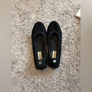 Steve Madden Black Suede Flats